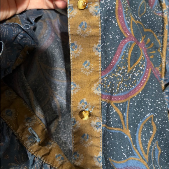 Sezane Ruffled Front Blouse - Picture 3 of 5